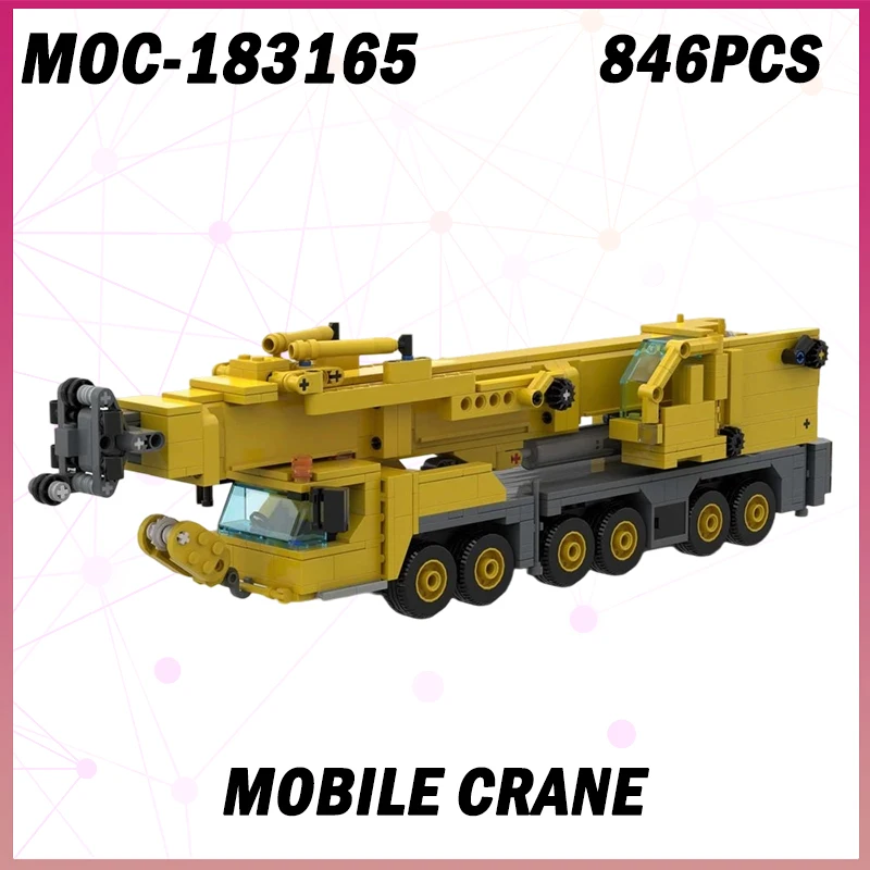 846 шт. MOC-183165 городской технический МОБИЛЬНЫЙ КРАН, строительный блок, тяжелая инженерная модель автомобиля, детские развивающие игрушки, подарки на Рождество
846 шт. MOC-183165 городской технический МОБИЛЬНЫЙ КРАН, строительный блок, тяжелая инженерная модель автомобиля, детские развивающие игрушки, подарки на Рождество
