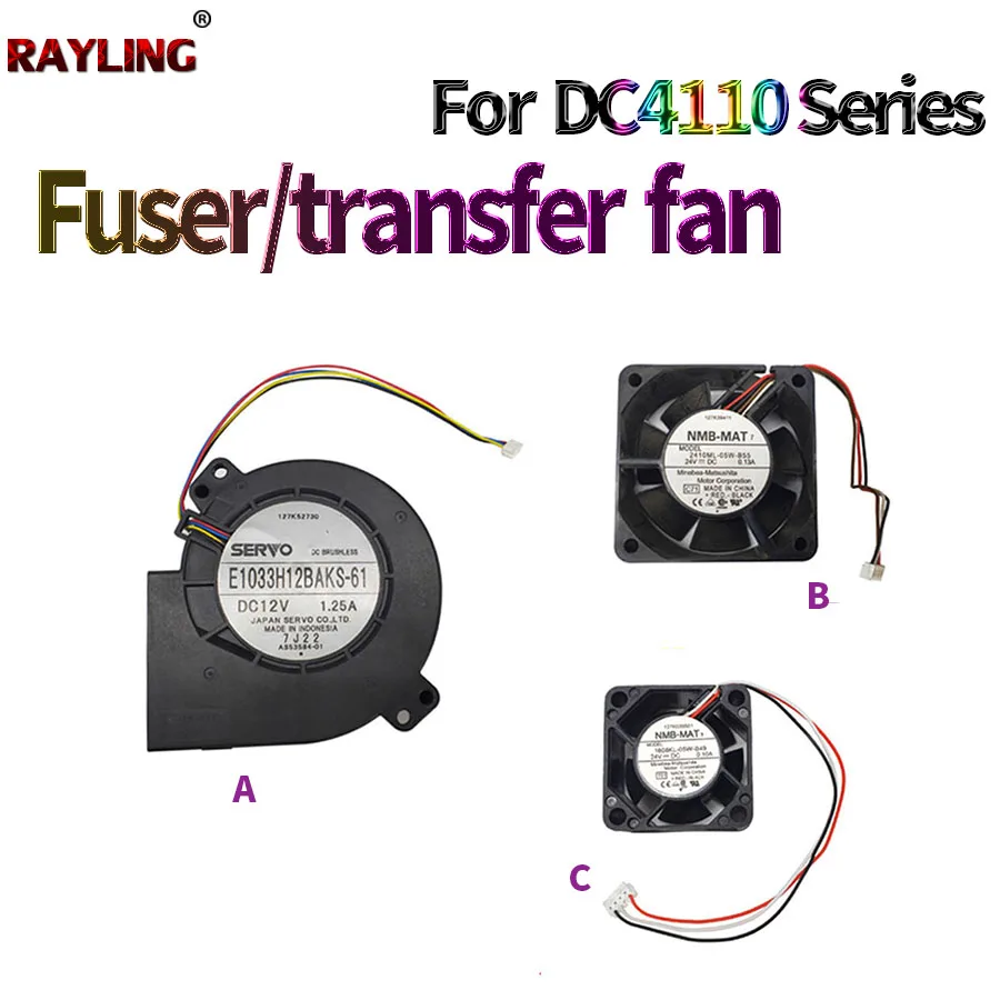 Fuser/Transfer Fan For Use in Xerox DocuCentre 4110 4112 4127 4590 4595 9000 1100 D95 D125 D110 D136
Fuser/Transfer Fan For Use in Xerox DocuCentre 4110 4112 4127 4590 4595 9000 1100 D95 D125 D110 D136