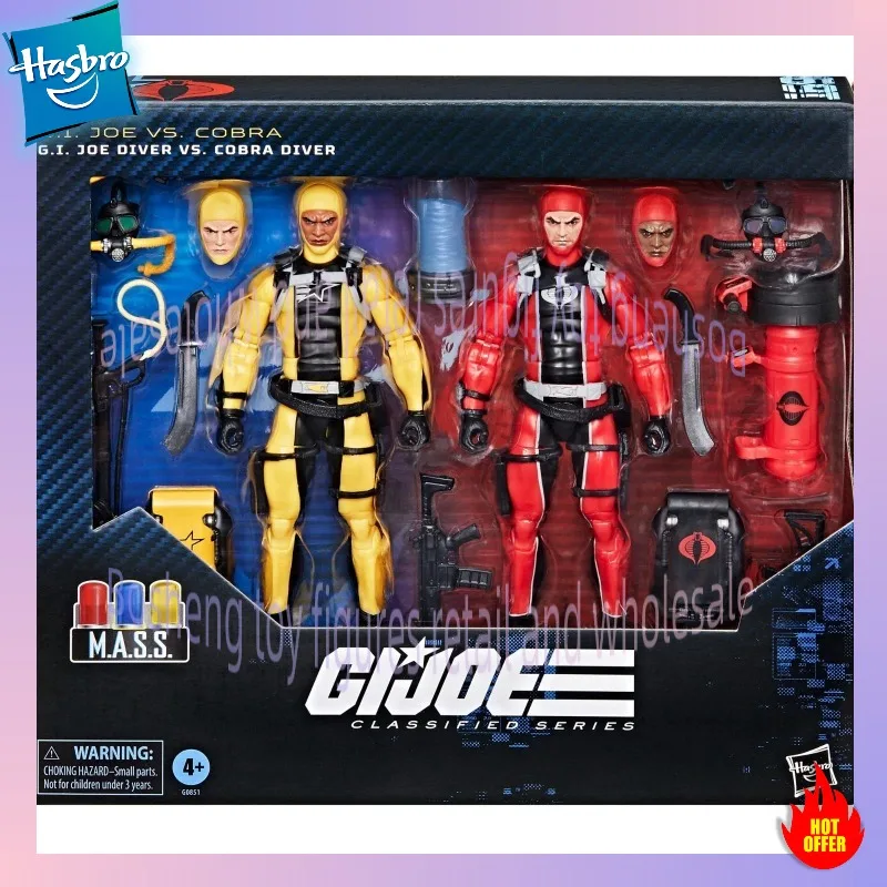 Original Hasbro GI Joe Classified Series #169 GI Joe Diver VS Cobra Diver 2-Pack 6 Inch Action Figure Toy Gift
Original Hasbro GI Joe Classified Series #169 GI Joe Diver VS Cobra Diver 2-Pack 6 Inch Action Figure Toy Gift