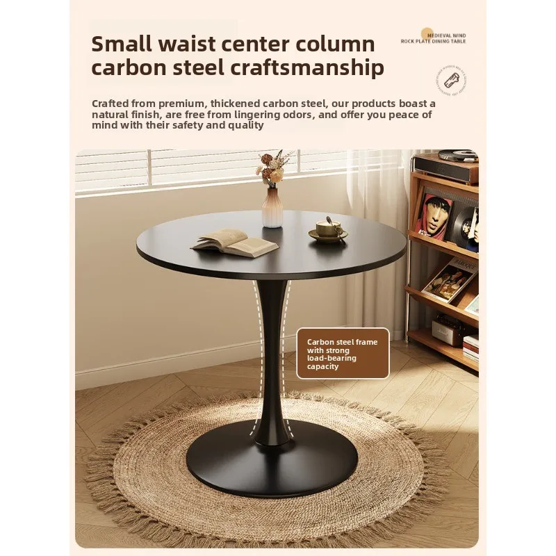 Table and chair small round table household round dining balcony milk tea shop coffee
Table and chair small round table household round dining balcony milk tea shop coffee
