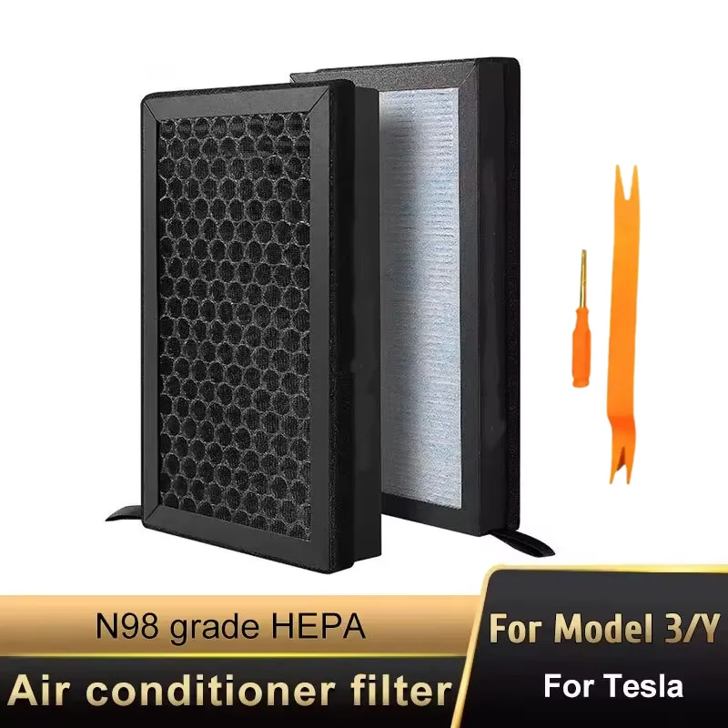 For Tesla Model 3 Model Y HEPA Activated Carbon Air Filter Air Conditioner Filter Element Replacement Kit For Tesla Accessorie
For Tesla Model 3 Model Y HEPA Activated Carbon Air Filter Air Conditioner Filter Element Replacement Kit For Tesla Accessorie