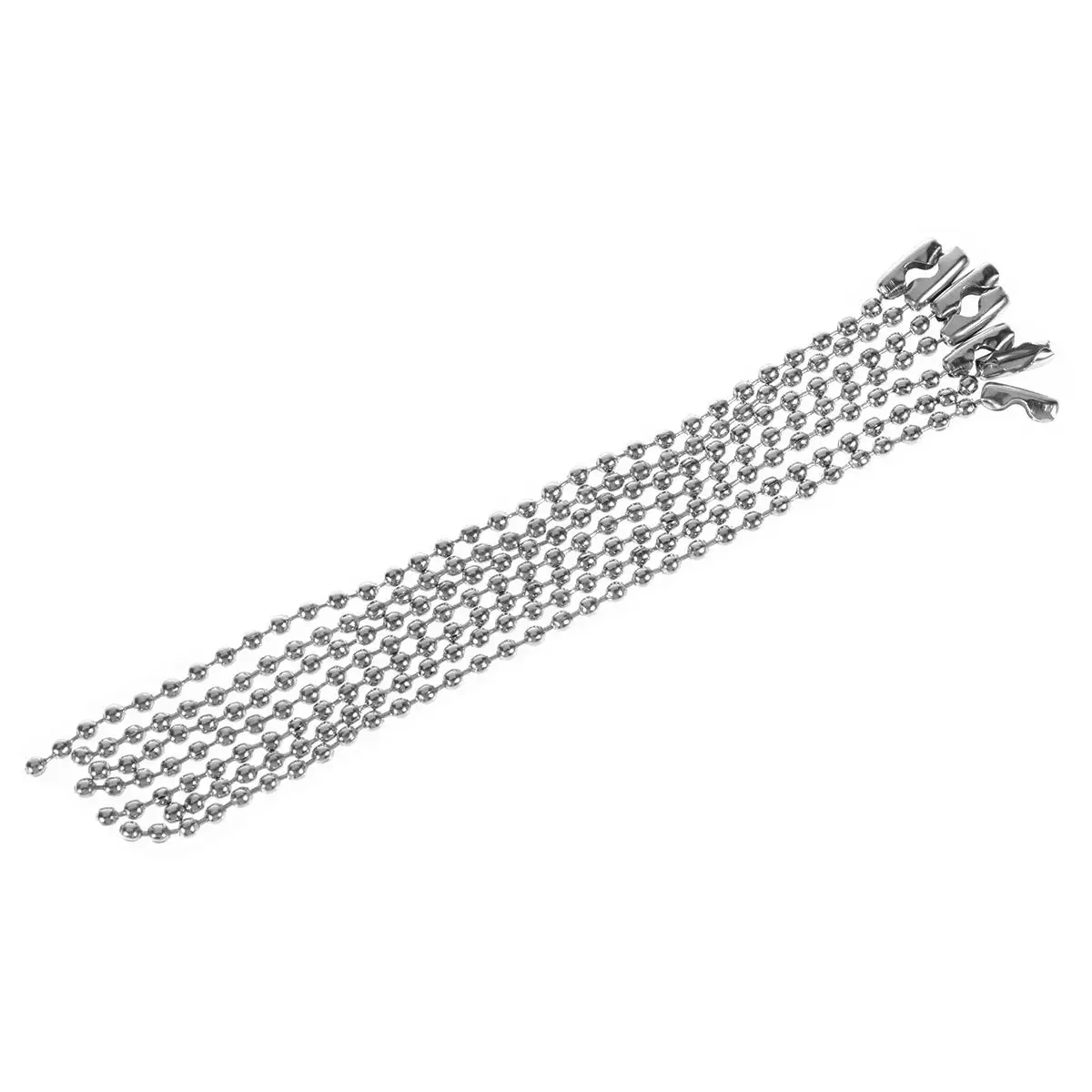 20 Pcs Metal Tag Chains 2.4mm Silver Tone Connector Clasp Ball Keychains Dog Tags Nickel Plated Stainless Steel Jewelry
20 Pcs Metal Tag Chains 2.4mm Silver Tone Connector Clasp Ball Keychains Dog Tags Nickel Plated Stainless Steel Jewelry