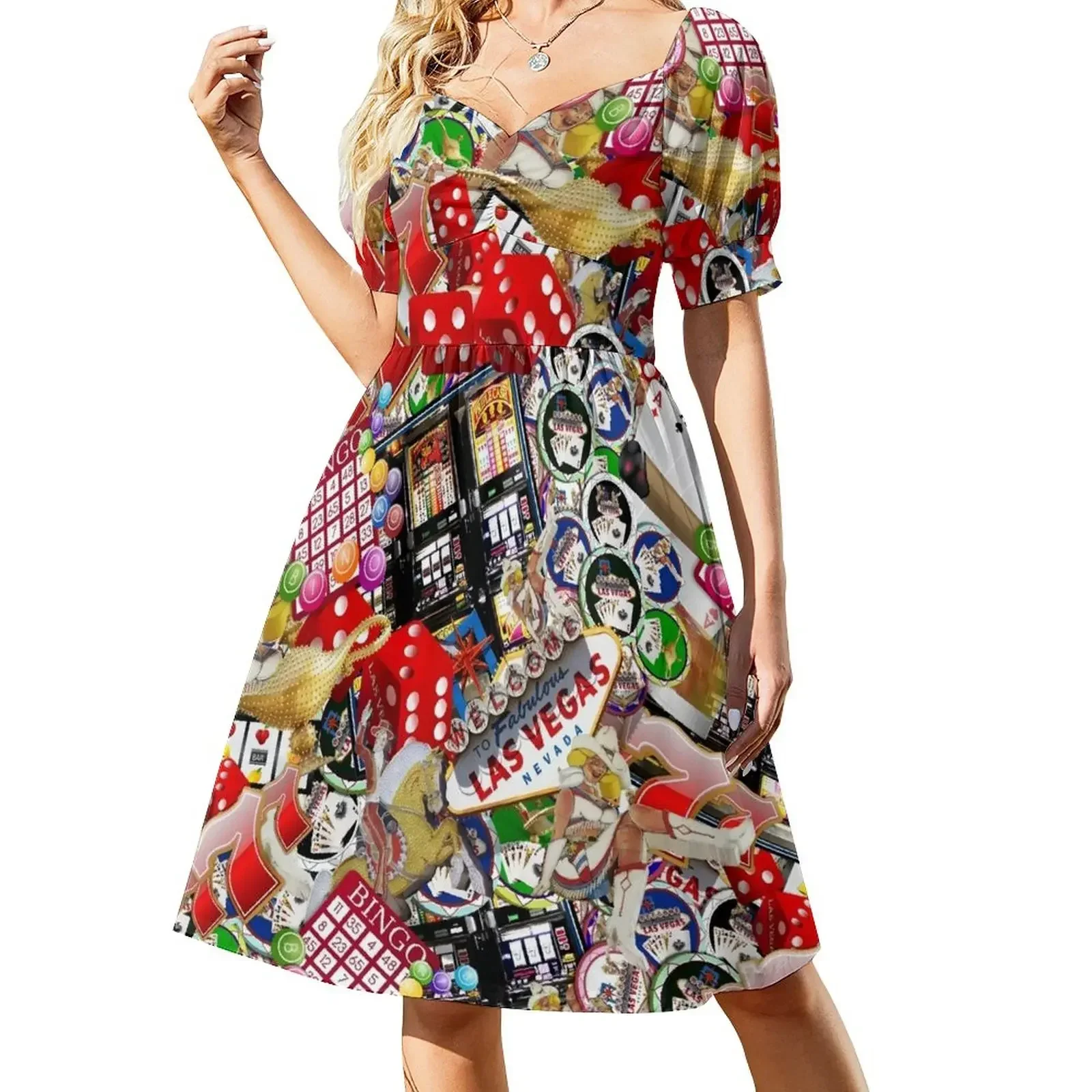 Gamblers Delight - Las Vegas Icons Short-Sleeved Dress long dress women elegant dresses plus sizes Dress
Gamblers Delight - Las Vegas Icons Short-Sleeved Dress long dress women elegant dresses plus sizes Dress