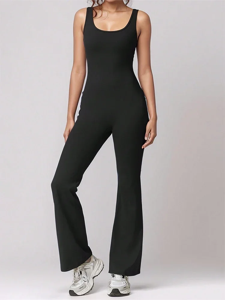 2025 Spring and Summer New Women's Sleeveless Backless Yoga Wear Jumpsuit Spicy Girl Slim Flared Pants Yoga Wear
2025 Spring and Summer New Women's Sleeveless Backless Yoga Wear Jumpsuit Spicy Girl Slim Flared Pants Yoga Wear