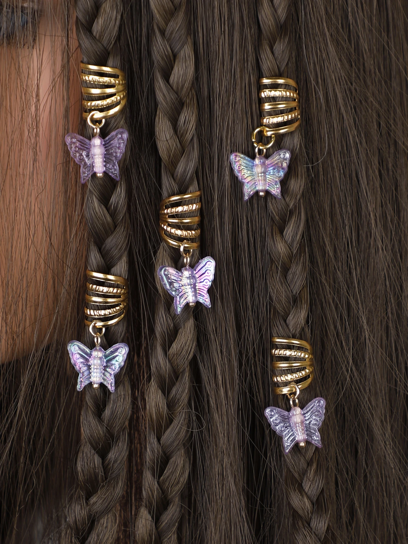5Pcs Butterfly Hair Clip Small Gold Metal Hair Clips Twistable Hair Bands Braid Hair Band Fairy Hair Accessories for Women Girls
5Pcs Butterfly Hair Clip Small Gold Metal Hair Clips Twistable Hair Bands Braid Hair Band Fairy Hair Accessories for Women Girls