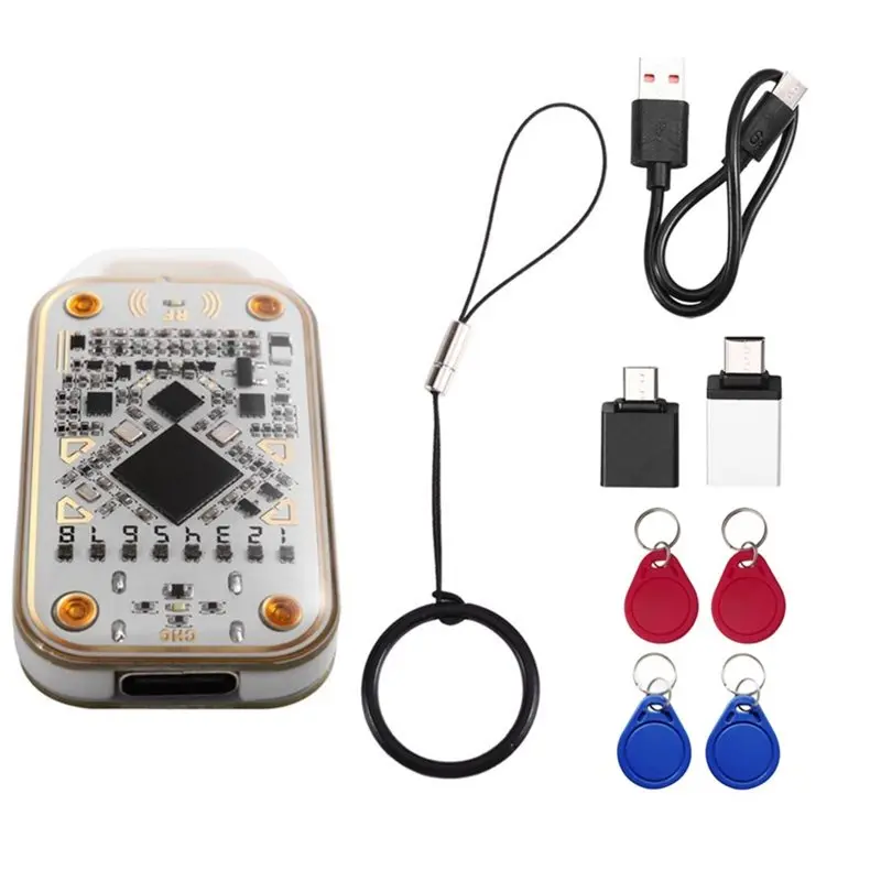 Chameleon V3.0 RFID Smart Chip Emulator Reader+4XUID Keychain Read Writer 125Khz 13.56Mhz ID IC Smart Card Tag Copyer-A86G
Chameleon V3.0 RFID Smart Chip Emulator Reader+4XUID Keychain Read Writer 125Khz 13.56Mhz ID IC Smart Card Tag Copyer-A86G