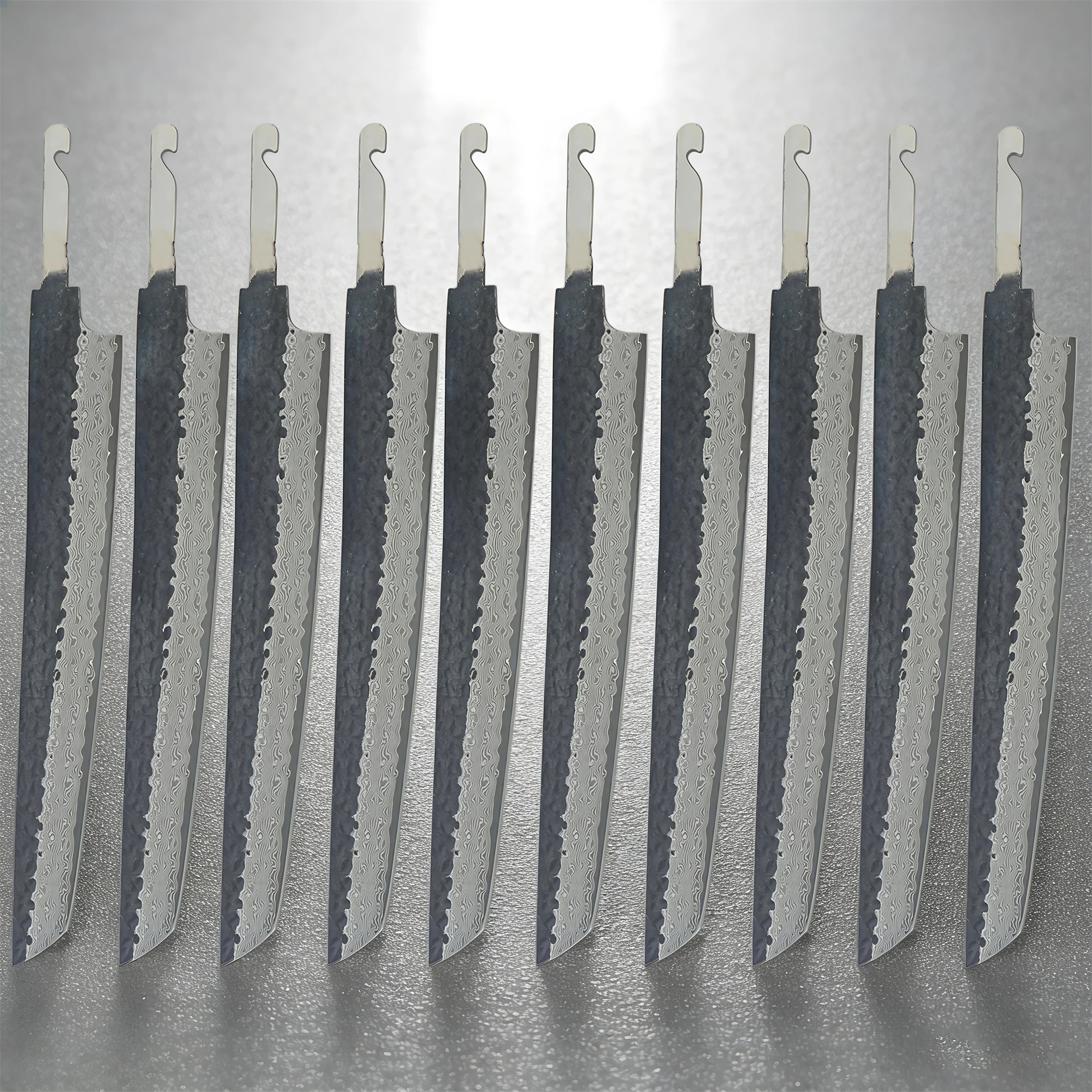 1/2/3/4/5/6/7/8/9/10PCS,Handmade Forged Sashimi Knife Blank Blade DIY 67-layer Damascus Steel Making Tools Kitchen Stuff
1/2/3/4/5/6/7/8/9/10PCS,Handmade Forged Sashimi Knife Blank Blade DIY 67-layer Damascus Steel Making Tools Kitchen Stuff