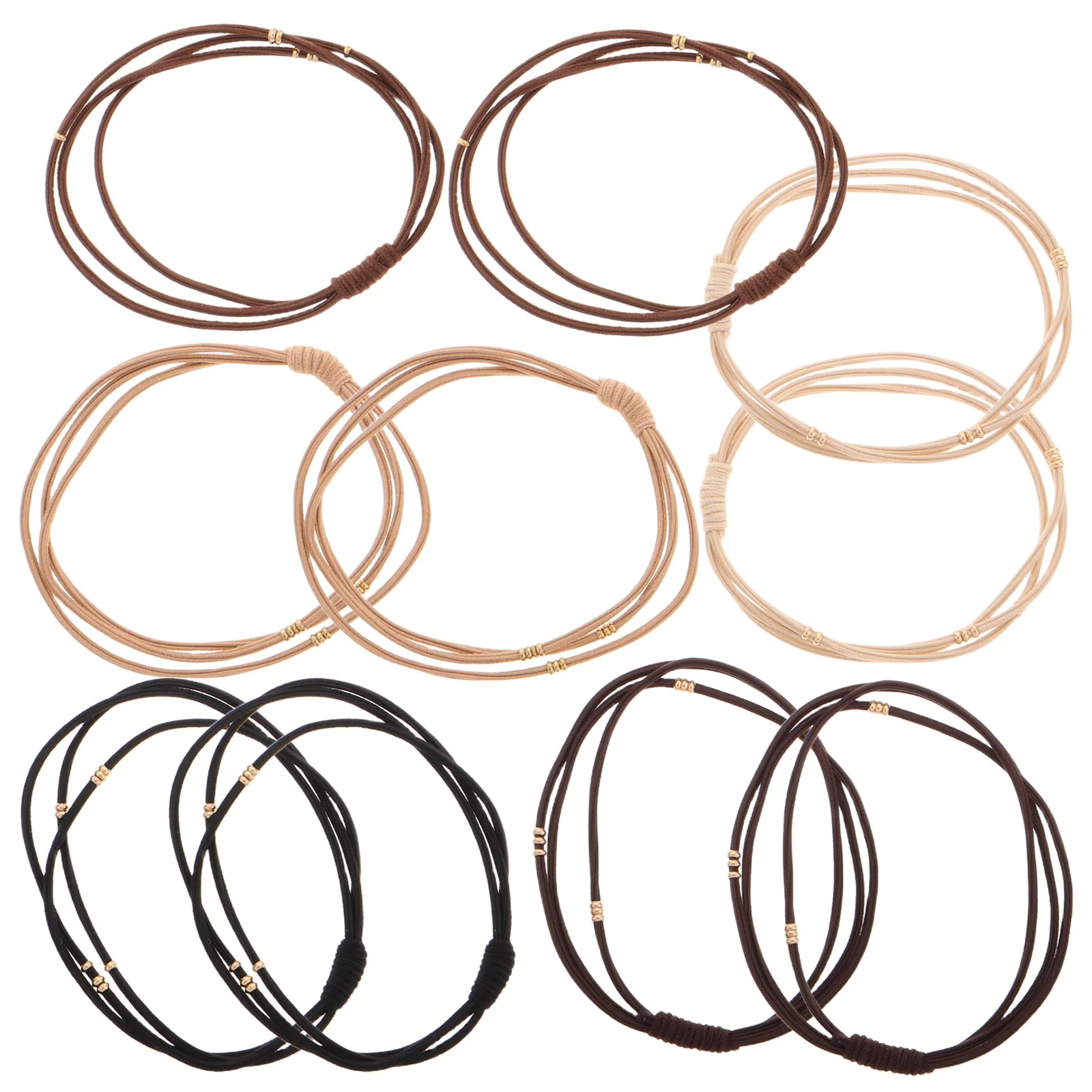 10Pcs Beaded Hair Ties Triple Layer High Elasticity Golden Beads Stretchy Hair Bands No Damage Ponytail Holder Women
10Pcs Beaded Hair Ties Triple Layer High Elasticity Golden Beads Stretchy Hair Bands No Damage Ponytail Holder Women