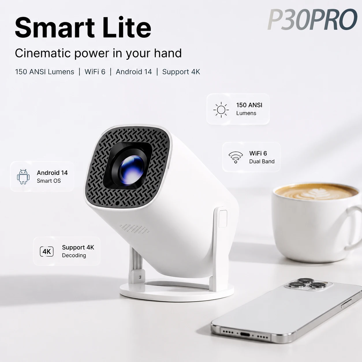 LINGLAN P30PRO Vertical Portable Projector,150 Lumens 4K HD Android Wireless Bluetooth Mini Smart Home Theater Video Projector .
LINGLAN P30PRO Vertical Portable Projector,150 Lumens 4K HD Android Wireless Bluetooth Mini Smart Home Theater Video Projector .