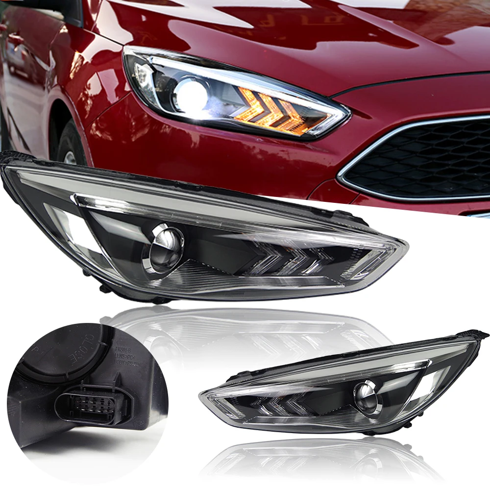 Headlight For Ford Focus LED Headlights 2015-2017 Mustang Head Lamp Car Styling DRL Signal Projector Lens Automotive Accessories
Headlight For Ford Focus LED Headlights 2015-2017 Mustang Head Lamp Car Styling DRL Signal Projector Lens Automotive Accessories