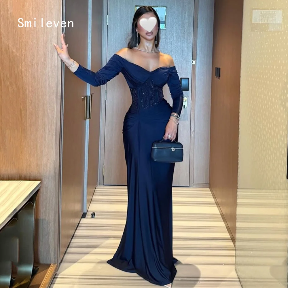 Smileven Luxury Mermaid Prom Dress Off The Shoulder Elegant Gowns for Gala Party Appliques Beading Evening Dress Customized 2026
Smileven Luxury Mermaid Prom Dress Off The Shoulder Elegant Gowns for Gala Party Appliques Beading Evening Dress Customized 2026