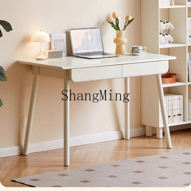 SM new simple solid wood desk cream wind study desk home writing computer desk
SM new simple solid wood desk cream wind study desk home writing computer desk