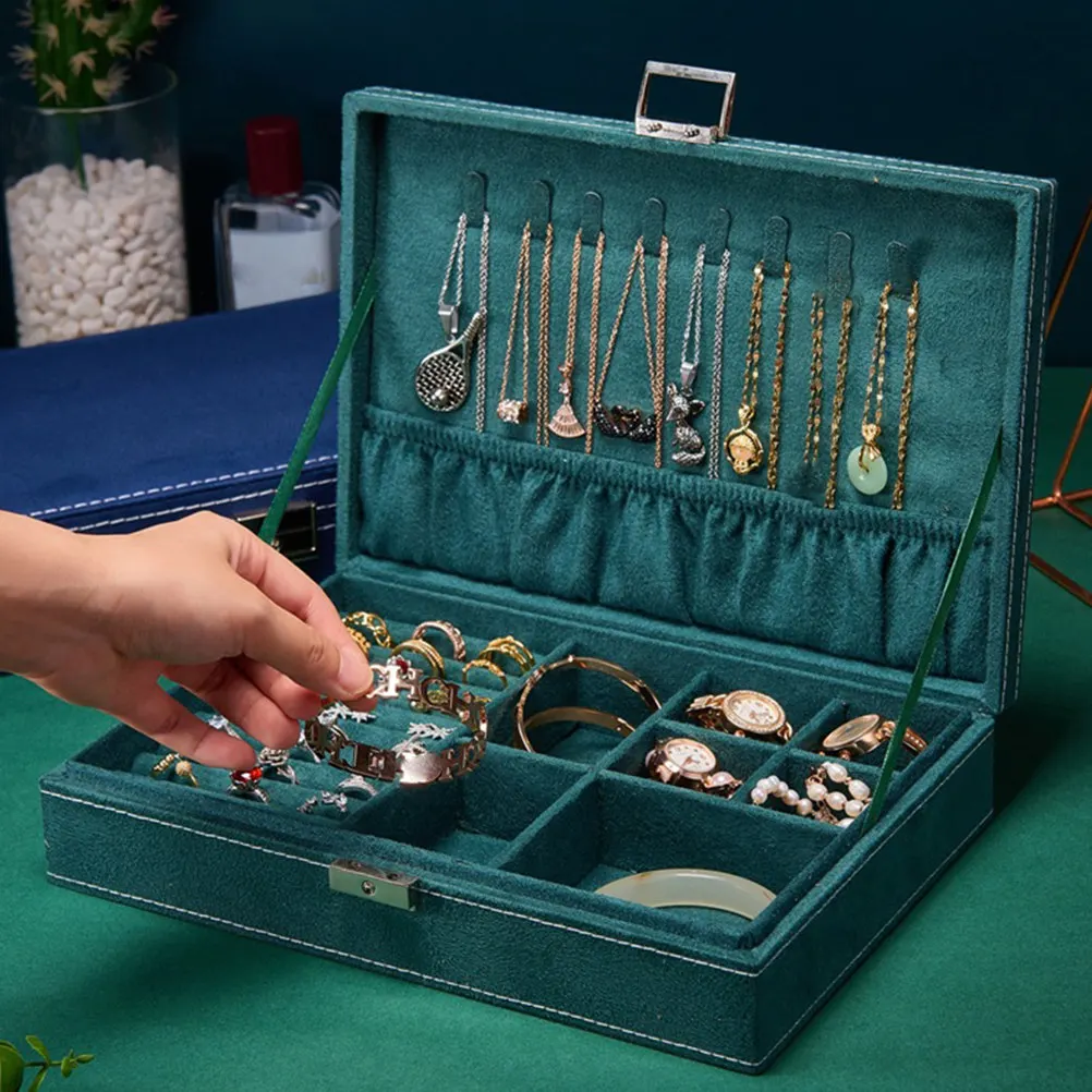 1Pcs Jewelry Storage Box Large Capacity Portable Necklace Ring Earring Organizer Travel Jewelry Case Classification Safety Lock
1Pcs Jewelry Storage Box Large Capacity Portable Necklace Ring Earring Organizer Travel Jewelry Case Classification Safety Lock