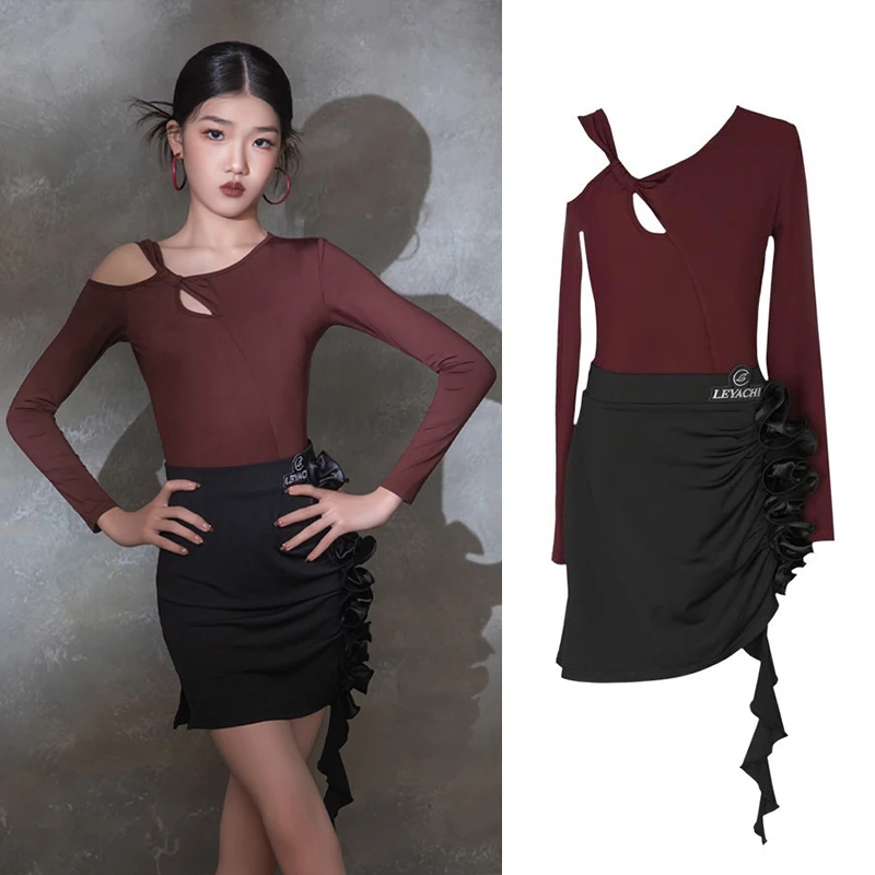 2024 Children Latin Dance Practice Costume Girl's Samba Tango Dancing Clothes Cha Cha Waltz Long Sleeves Tops Skirt Pants VBH931
2024 Children Latin Dance Practice Costume Girl's Samba Tango Dancing Clothes Cha Cha Waltz Long Sleeves Tops Skirt Pants VBH931