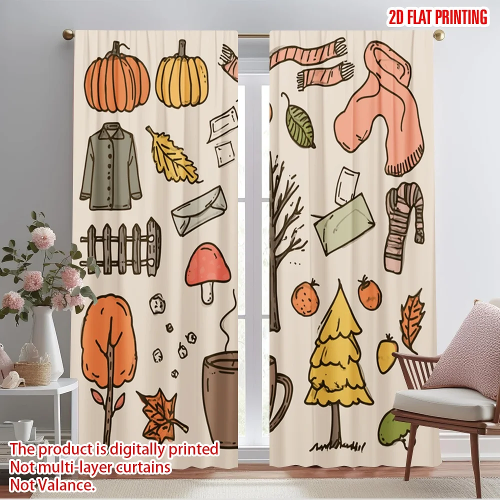 2pcs,2D plane printing Pattern Curtains halloween pumpkin (14) Durable 100% Polyester Fabric (without rod) Gifts for Living
2pcs,2D plane printing Pattern Curtains halloween pumpkin (14) Durable 100% Polyester Fabric (without rod) Gifts for Living