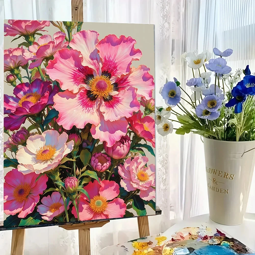 Великолепные розовые цветы DIY акриловый цифровой набор для рисования для начинающих домашний настенный декор рамка в комплект не входит
Великолепные розовые цветы DIY акриловый цифровой набор для рисования для начинающих домашний настенный декор рамка в комплект не входит