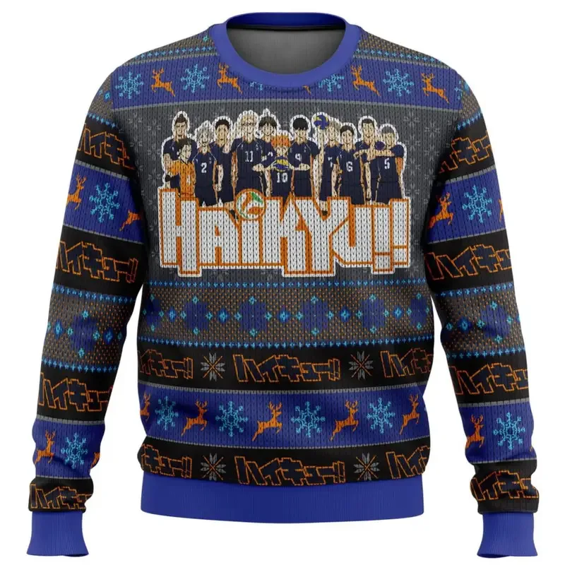 Shōyō Hinata Haikyuu Ugly Christmas sweater gift Santa pullover Men's sweatshirt Autumn and Winter style fleece and thickened
Shōyō Hinata Haikyuu Ugly Christmas sweater gift Santa pullover Men's sweatshirt Autumn and Winter style fleece and thickened
