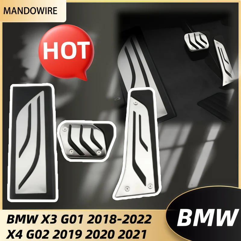 For BMW X3 G01 X4 G02 2019 - 2022 Car LHD Accelerator Gas Fuel Brake Clutch Foot Pedal Cover Anti-Slip Pad Accessories
For BMW X3 G01 X4 G02 2019 - 2022 Car LHD Accelerator Gas Fuel Brake Clutch Foot Pedal Cover Anti-Slip Pad Accessories