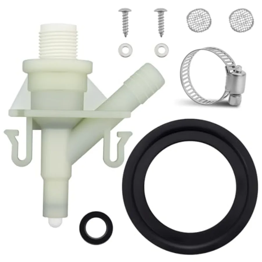 385311641 RV Toilet Valve Replacement Kit Compatible with Dometic Toilet Valve 300-321 Series, Freeze-Resistant and Leak-Proof
385311641 RV Toilet Valve Replacement Kit Compatible with Dometic Toilet Valve 300-321 Series, Freeze-Resistant and Leak-Proof