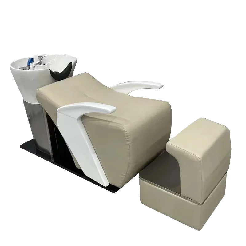 Shampoo salon special flush bed hair salon semi-reclining ceramic basin shampoo bed
Shampoo salon special flush bed hair salon semi-reclining ceramic basin shampoo bed
