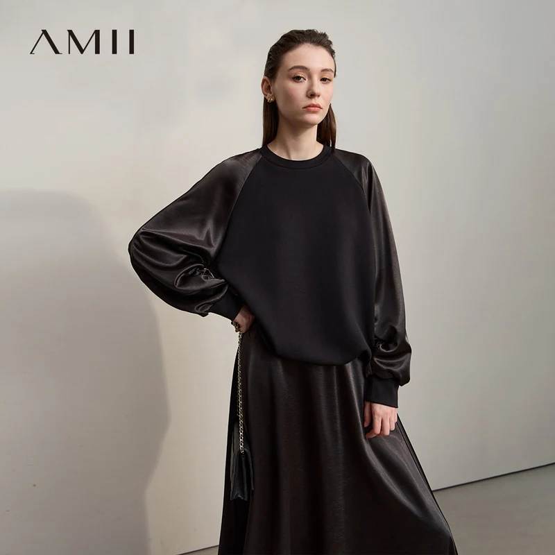 Женские толстовки AMII, осень 2021, минималистичный свободный повседневный топ с круглым вырезом, женские лоскутные толстовки с длинными рукавами для женщин 12543175
Женские толстовки AMII, осень 2021, минималистичный свободный повседневный топ с круглым вырезом, женские лоскутные толстовки с длинными рукавами для женщин 12543175