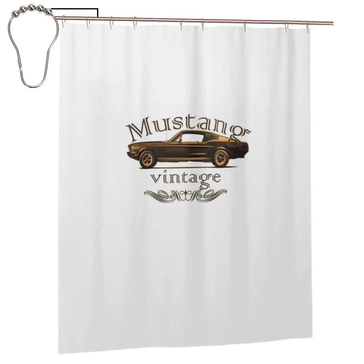 Mustang Vintage Classic Logo GT Shower Curtain Bathroom Polyester Waterproof Bath Curtains with Hooks
Mustang Vintage Classic Logo GT Shower Curtain Bathroom Polyester Waterproof Bath Curtains with Hooks