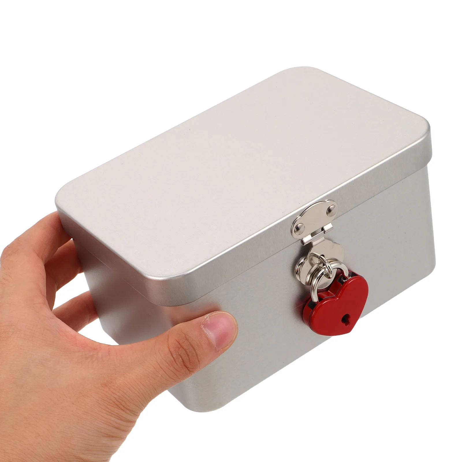 2 Pcs Multifunctional Storage Box Keepsake Tinplate Container Silver Candy Organizer
2 Pcs Multifunctional Storage Box Keepsake Tinplate Container Silver Candy Organizer