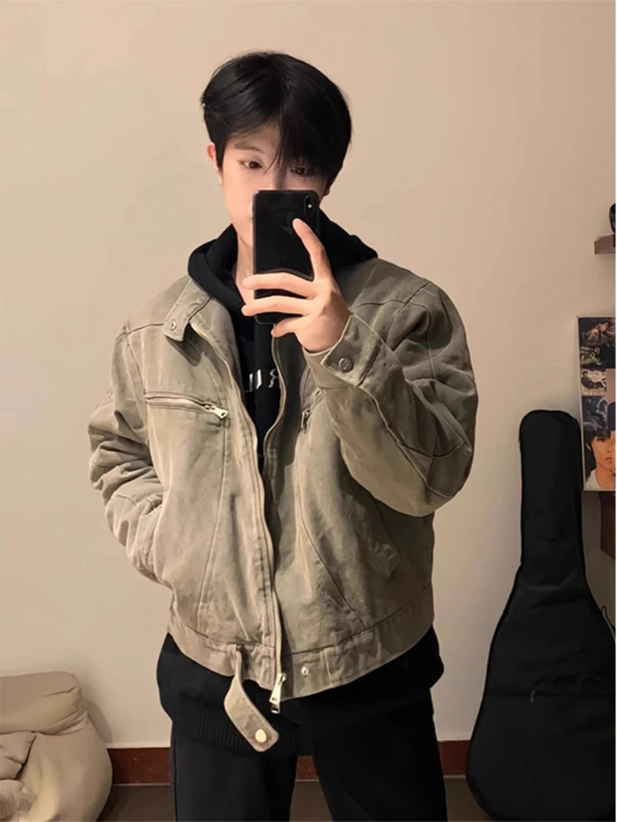 Мужская куртка-харрингтон Cleanfit в американском уличном стиле, молодежная рабочая одежда, весенне-осенняя модная верхняя одежда
Мужская куртка-харрингтон Cleanfit в американском уличном стиле, молодежная рабочая одежда, весенне-осенняя модная верхняя одежда