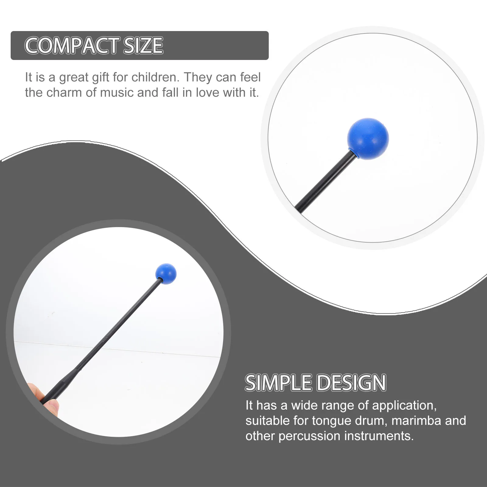 2pcs Children's Drumsticks Blue Rubber Marimba Sticks Xylophone Percussion Mallets Tongue Drum durable drumsticks for marimba
2pcs Children's Drumsticks Blue Rubber Marimba Sticks Xylophone Percussion Mallets Tongue Drum durable drumsticks for marimba