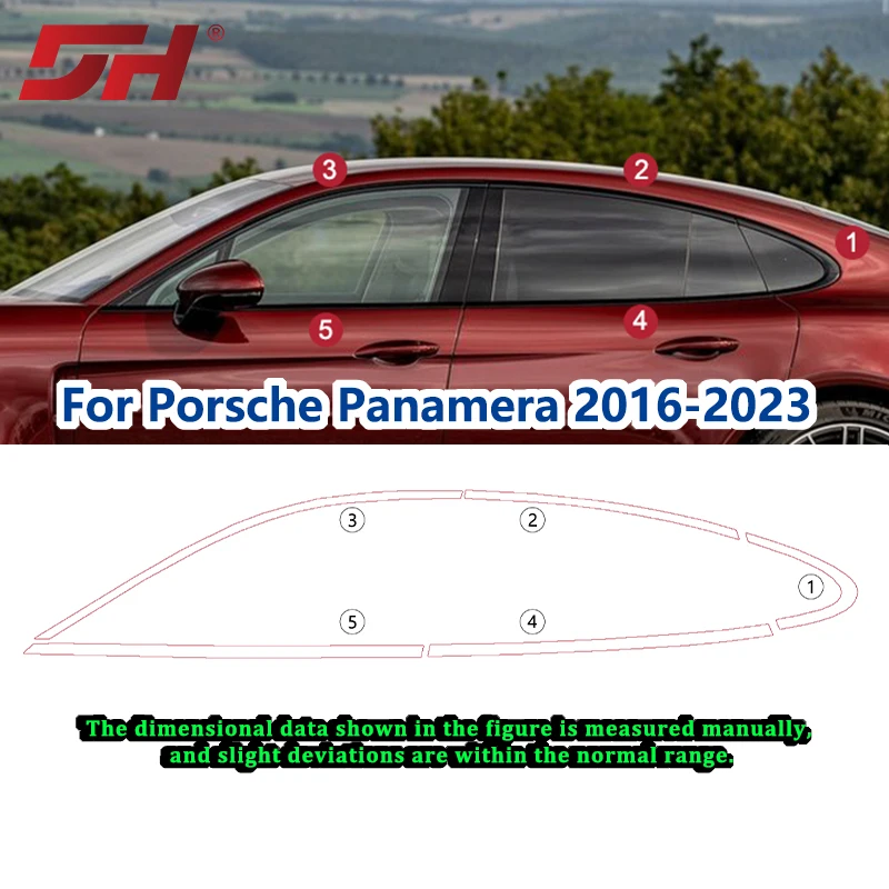 For Panamera 971 2017-2023 Car Stainless Steel Exterior Window Sticker Trim Strips Gloss Black /Silver
For Panamera 971 2017-2023 Car Stainless Steel Exterior Window Sticker Trim Strips Gloss Black /Silver