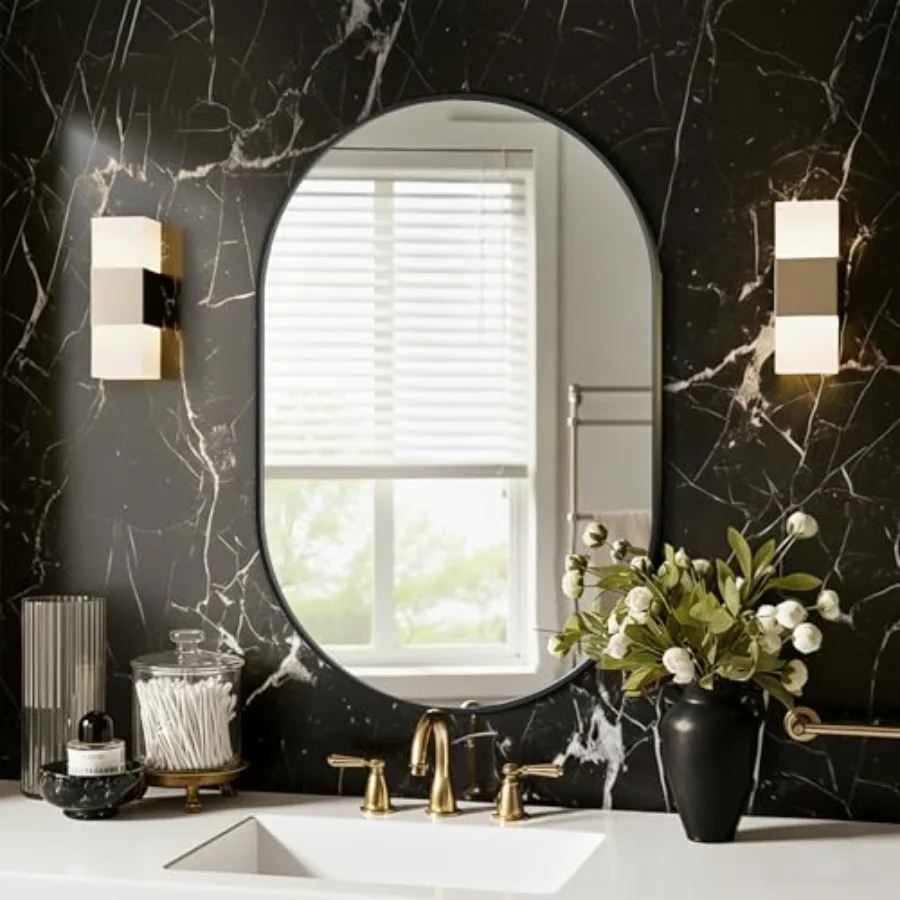 Oval Bathroom Mirror for Wall 20"x30" Bathroom Vanity Mirror for Over Sink Bedroom Living Room Entryway Metal Frame and HD Shat
Oval Bathroom Mirror for Wall 20"x30" Bathroom Vanity Mirror for Over Sink Bedroom Living Room Entryway Metal Frame and HD Shat