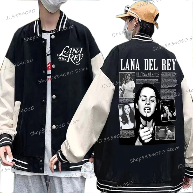 Singer Lana Del Rey Vintage Jackets Men Women Hip Hop Harajuku Baseball Jacket Casual Lana Del Rey Streetwear Outerwears Unisex
Singer Lana Del Rey Vintage Jackets Men Women Hip Hop Harajuku Baseball Jacket Casual Lana Del Rey Streetwear Outerwears Unisex