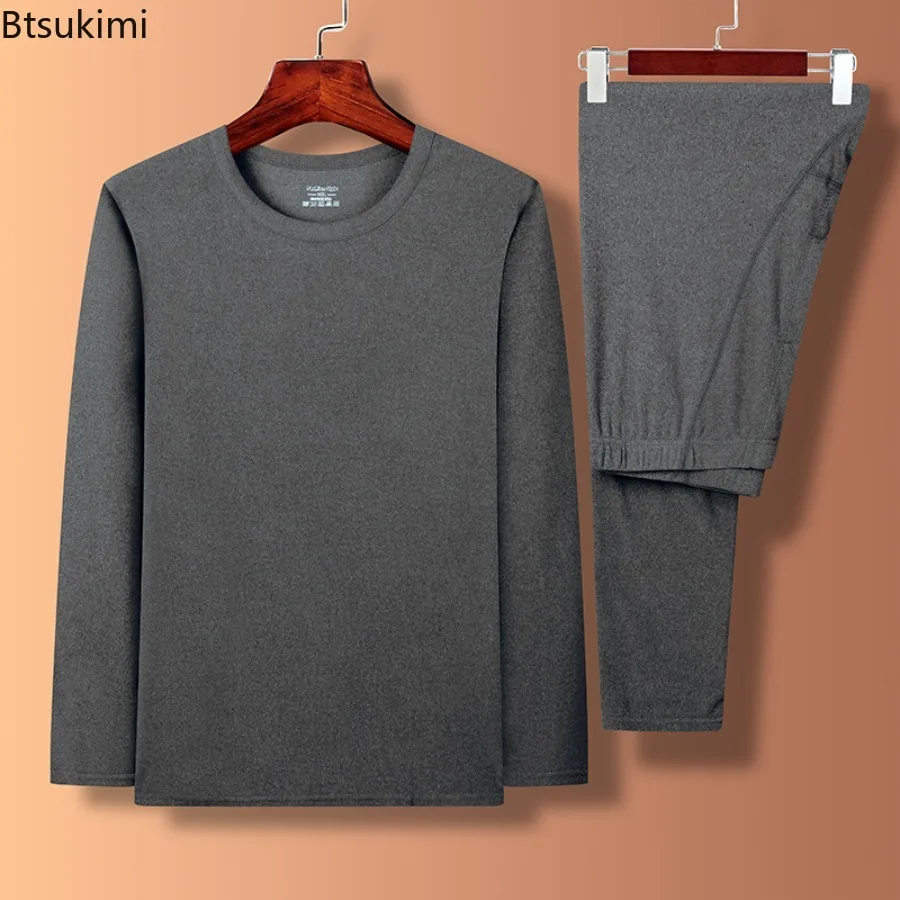 New Autumn Winter Men's Long Johns Sets Solid Color Mid/Round Neck Tops+Pants Men and Women Comfortable Thermal Underwear Sets
New Autumn Winter Men's Long Johns Sets Solid Color Mid/Round Neck Tops+Pants Men and Women Comfortable Thermal Underwear Sets