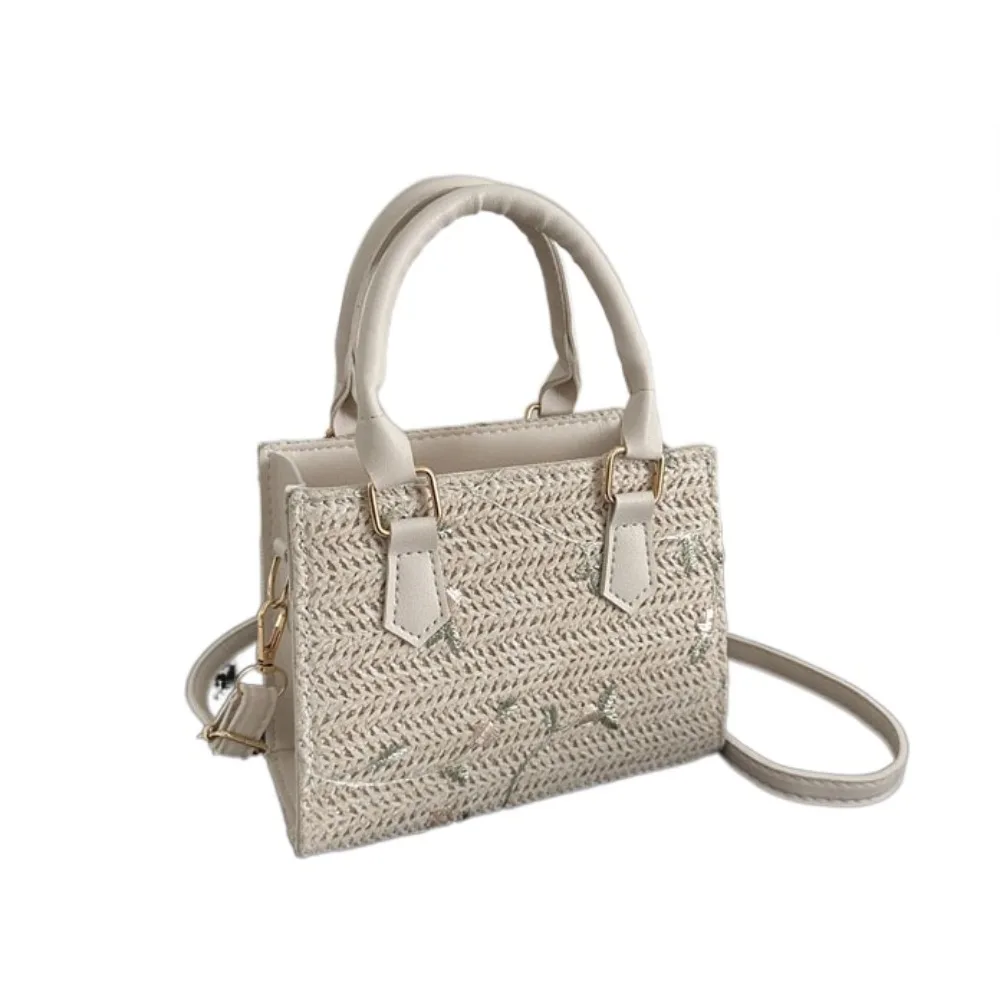 Lace Flower Women Shoulder Bag Portable Korean Style Ladies Crossbody Bag Mini Handbag Large Capacity Straw Weave Square Bag
Lace Flower Women Shoulder Bag Portable Korean Style Ladies Crossbody Bag Mini Handbag Large Capacity Straw Weave Square Bag