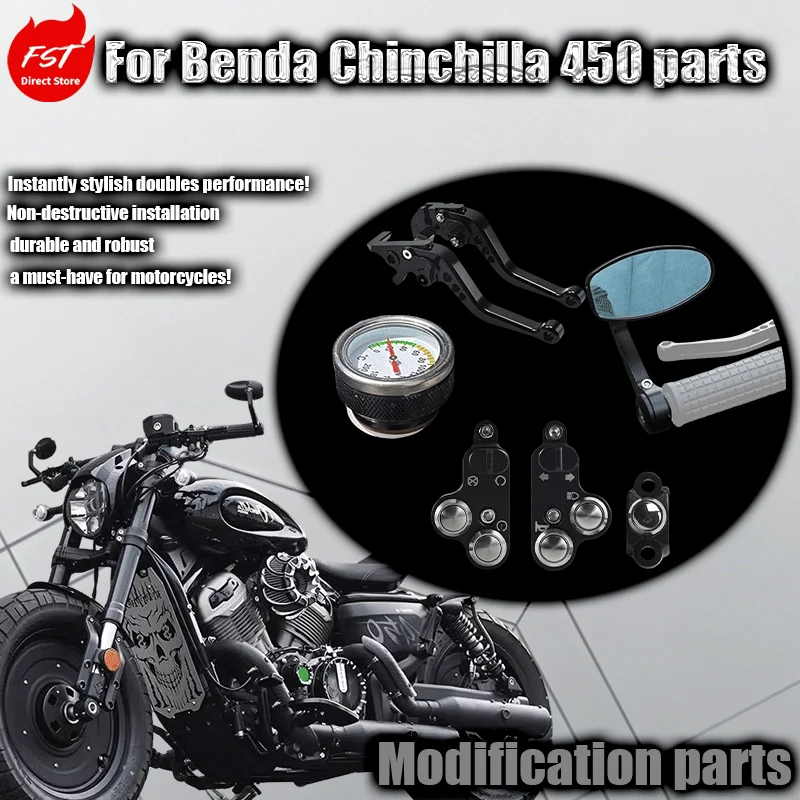 For Benda Kingjala 450 Bobber modification parts: rearview mirror oil temperature gauge oil can cap
For Benda Kingjala 450 Bobber modification parts: rearview mirror oil temperature gauge oil can cap