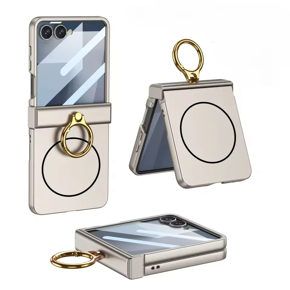 Built-in Slim Screen Protector Phone Case for Samsung Galaxy Z Flip 7 ZFlip7 Flip7 Ring Holder Magsafe Hinge Protective Cover
Built-in Slim Screen Protector Phone Case for Samsung Galaxy Z Flip 7 ZFlip7 Flip7 Ring Holder Magsafe Hinge Protective Cover