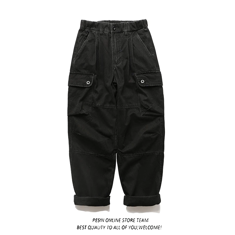 Retro American Waed ket Work Pants Men's Trendy Loose Straight Leg Casual Wide Leg Umbrella Soldier Long Pants
Retro American Waed ket Work Pants Men's Trendy Loose Straight Leg Casual Wide Leg Umbrella Soldier Long Pants