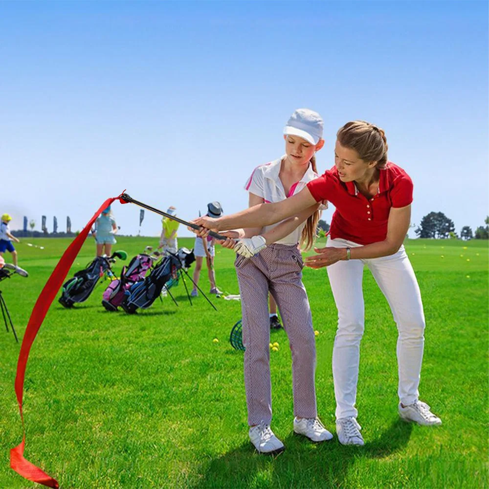 CRESTGOLF Golf Swing Trainer Stick with Red Ribbon Portable Practice Golf Accessories
CRESTGOLF Golf Swing Trainer Stick with Red Ribbon Portable Practice Golf Accessories