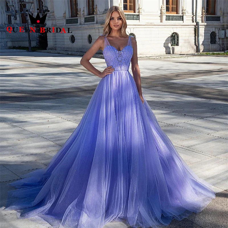 Shining Tulle V Neck Prom Dresses Spaghetti Straps Appliqued A Line Sleeveless Evening Party Gowns Robe De Bal Custom J42Q
Shining Tulle V Neck Prom Dresses Spaghetti Straps Appliqued A Line Sleeveless Evening Party Gowns Robe De Bal Custom J42Q