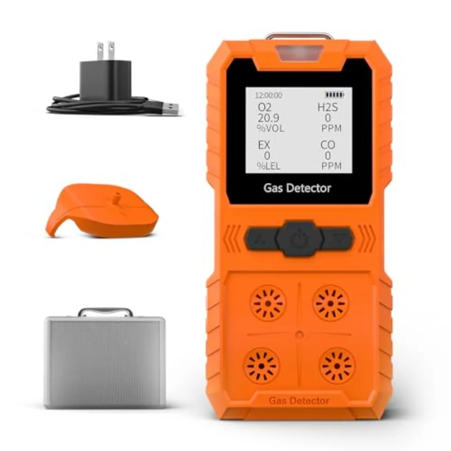 Portable 4 Gas Monitor Multi Gas Detector Portable Gas Detector Rechargeable 4 Gas Monitor Ex H2s Co O2 with LCD Display Sound
Portable 4 Gas Monitor Multi Gas Detector Portable Gas Detector Rechargeable 4 Gas Monitor Ex H2s Co O2 with LCD Display Sound
