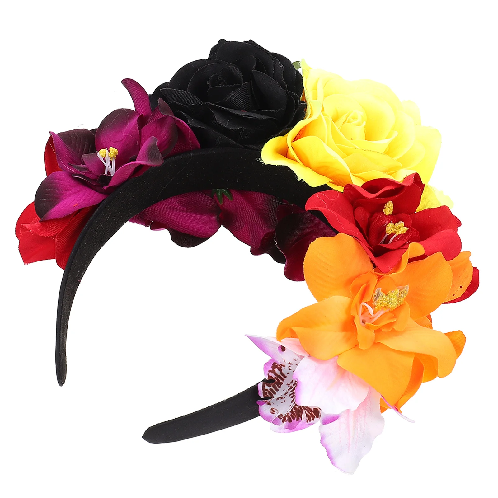 Rose Headb Lightweight Durable Photo Prop Halloween Party Costume Accessory Day of The Dead Flower Hoop Decorative Fabric Hair
Rose Headb Lightweight Durable Photo Prop Halloween Party Costume Accessory Day of The Dead Flower Hoop Decorative Fabric Hair