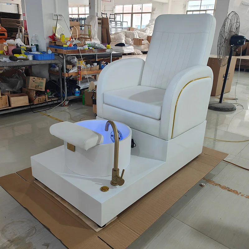 Luxurious Nail Salon Furniture Fiberglass Basin Pipeless Electric Foot Spa Pedicure Chair With Light Surfing
Luxurious Nail Salon Furniture Fiberglass Basin Pipeless Electric Foot Spa Pedicure Chair With Light Surfing