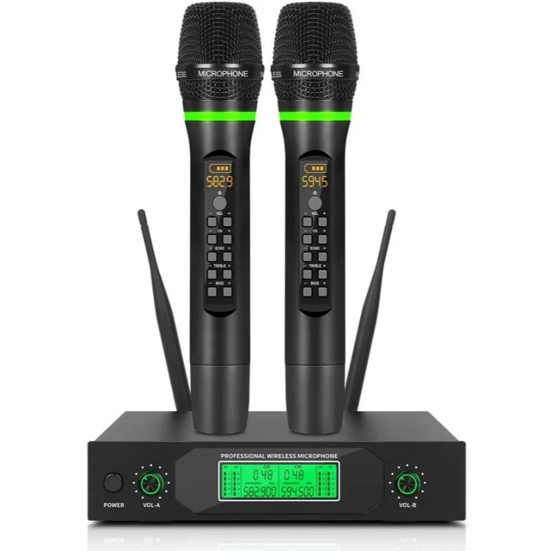 Wireless Handheld Microphone Reverb Live Home Singing Microphone One to Two Outdoor Audio Microphone J5
Wireless Handheld Microphone Reverb Live Home Singing Microphone One to Two Outdoor Audio Microphone J5