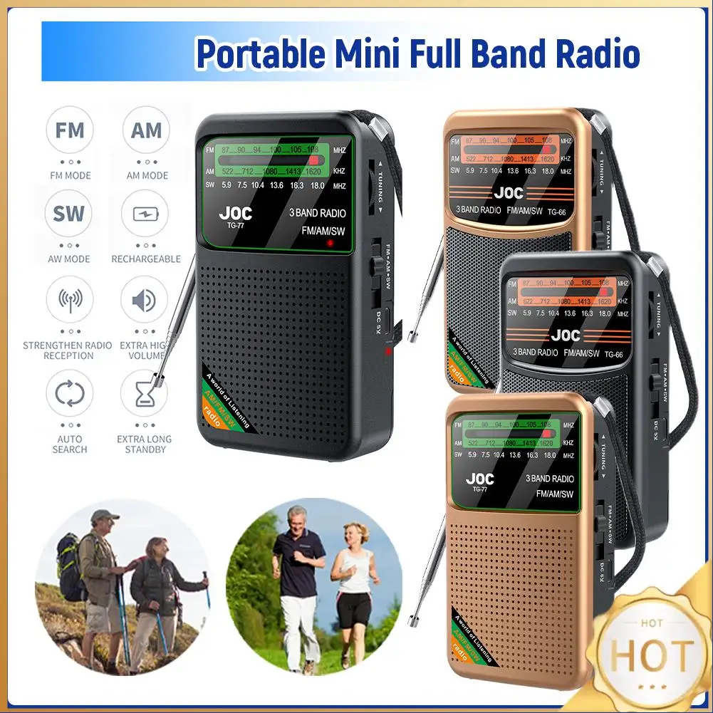 Портативное мини-радио с полным диапазоном частот FM/AM/SW, встроенным динамиком, аварийное карманное радио для использования в помещении, на улице, для прогулок, бега, спортзала, кемпинга
Портативное мини-радио с полным диапазоном частот FM/AM/SW, встроенным динамиком, аварийное карманное радио для использования в помещении, на улице, для прогулок, бега, спортзала, кемпинга