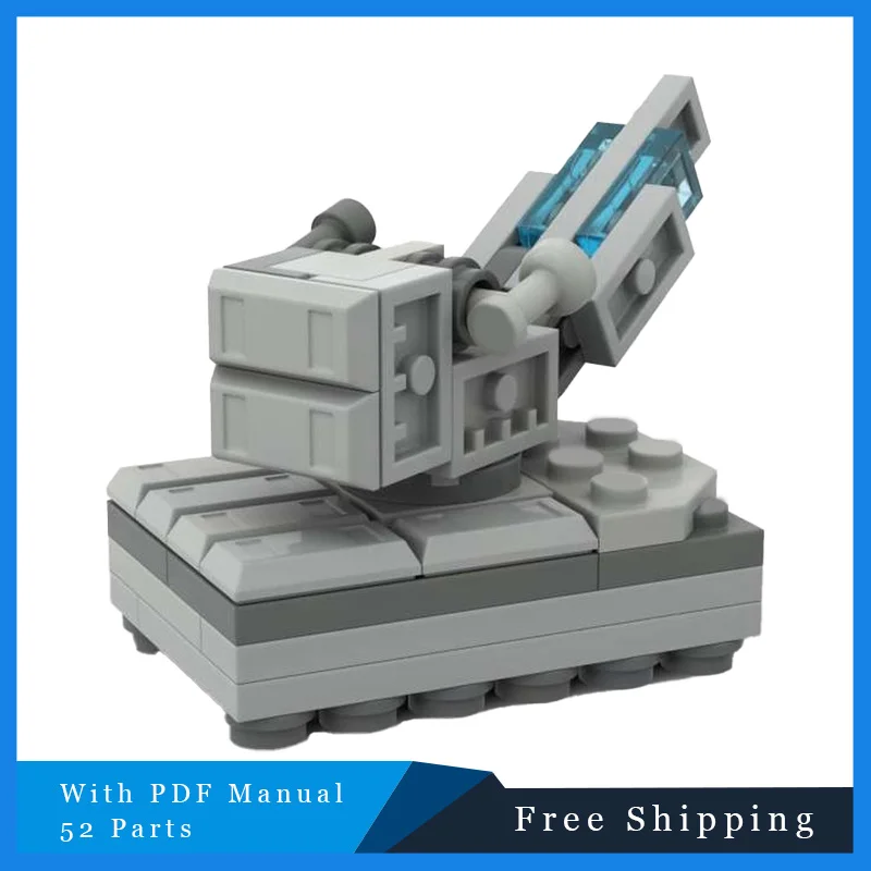 52-детали MOC, маленький серый крутой креативный танк, технология модульных строительных блоков, модель для детей, игрушки для сборки «сделай сам», подарок на фестиваль
52-детали MOC, маленький серый крутой креативный танк, технология модульных строительных блоков, модель для детей, игрушки для сборки «сделай сам», подарок на фестиваль