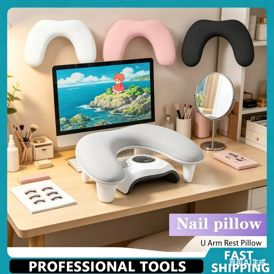 Splendid Nail Arm Rest U Shaped Adjustable Height Nail Hand Pillow for Manicure Hand Rest Silken Microfiber PU Leather
Splendid Nail Arm Rest U Shaped Adjustable Height Nail Hand Pillow for Manicure Hand Rest Silken Microfiber PU Leather