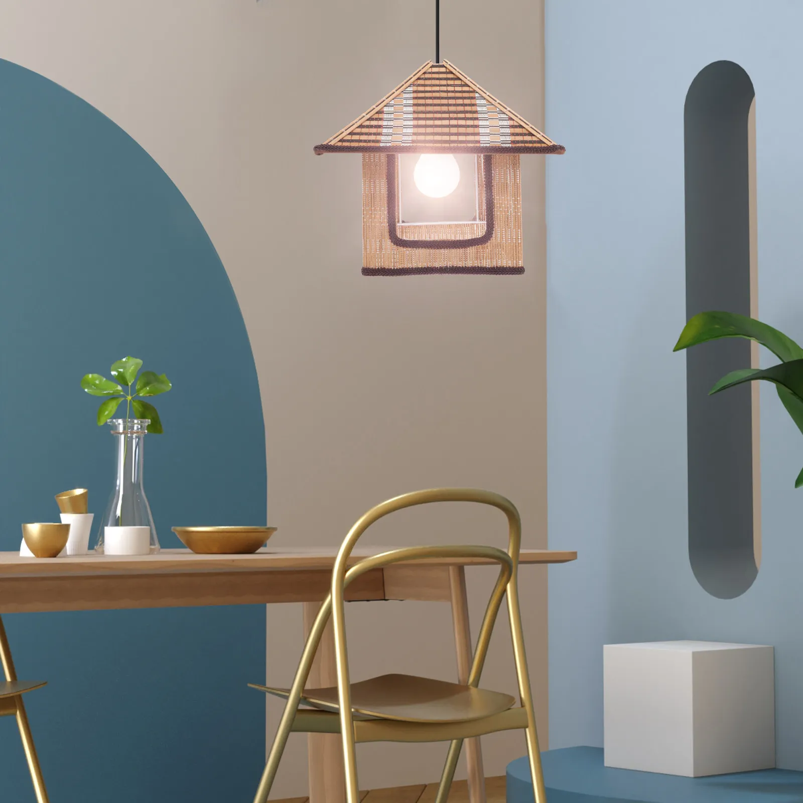 Woven Bamboo Lampshade Rustic Shape Pendant Lamp Shade Decorative Ceiling Light Cover Living Room Bedroom Restaurant
Woven Bamboo Lampshade Rustic Shape Pendant Lamp Shade Decorative Ceiling Light Cover Living Room Bedroom Restaurant