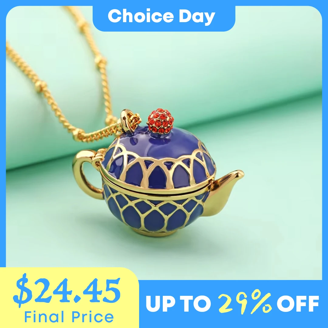 Ювелирные изделия из эмали и меди с кулоном в виде чайника из 18-каратного золота
Ювелирные изделия из эмали и меди с кулоном в виде чайника из 18-каратного золота