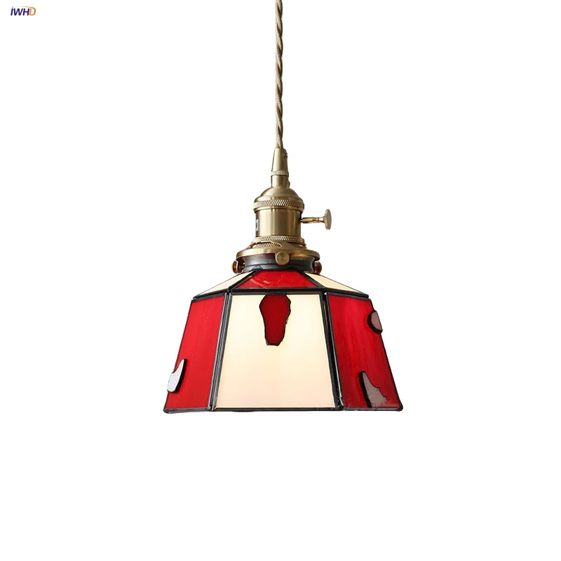 IWHD Knob Switch LED Pendant Lamp Living Room Coffee Aisle Nordic Modern Handcrafted Red Tiffany Glass Hanging Lights Luminaira
IWHD Knob Switch LED Pendant Lamp Living Room Coffee Aisle Nordic Modern Handcrafted Red Tiffany Glass Hanging Lights Luminaira