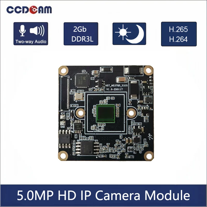 Sigmastar SSC377QE Sony IMX335 embedded 2Gb DDR3/L 5MP Single Board IP Camera Module for UAV
Sigmastar SSC377QE Sony IMX335 embedded 2Gb DDR3/L 5MP Single Board IP Camera Module for UAV